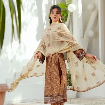 Chiffon Dupatta Traditional Suit