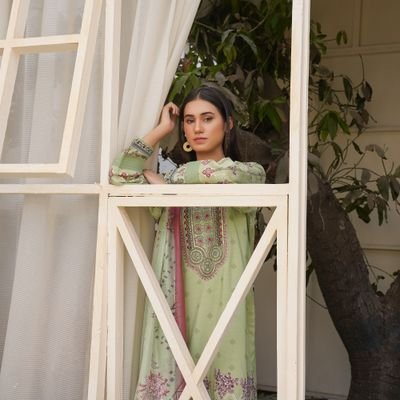 Green Farshi Shalwar Dress